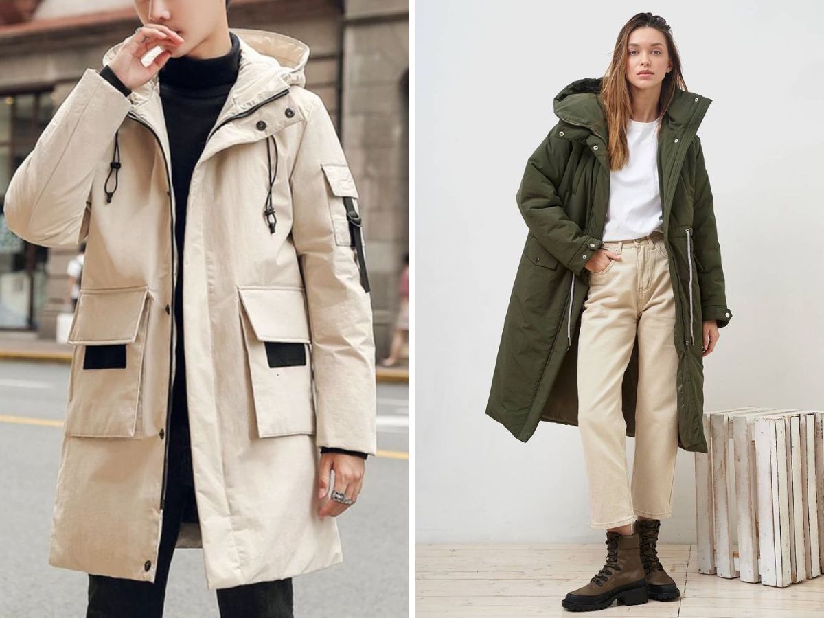 Áo parka mang đến vẻ ngoài bụi bặm