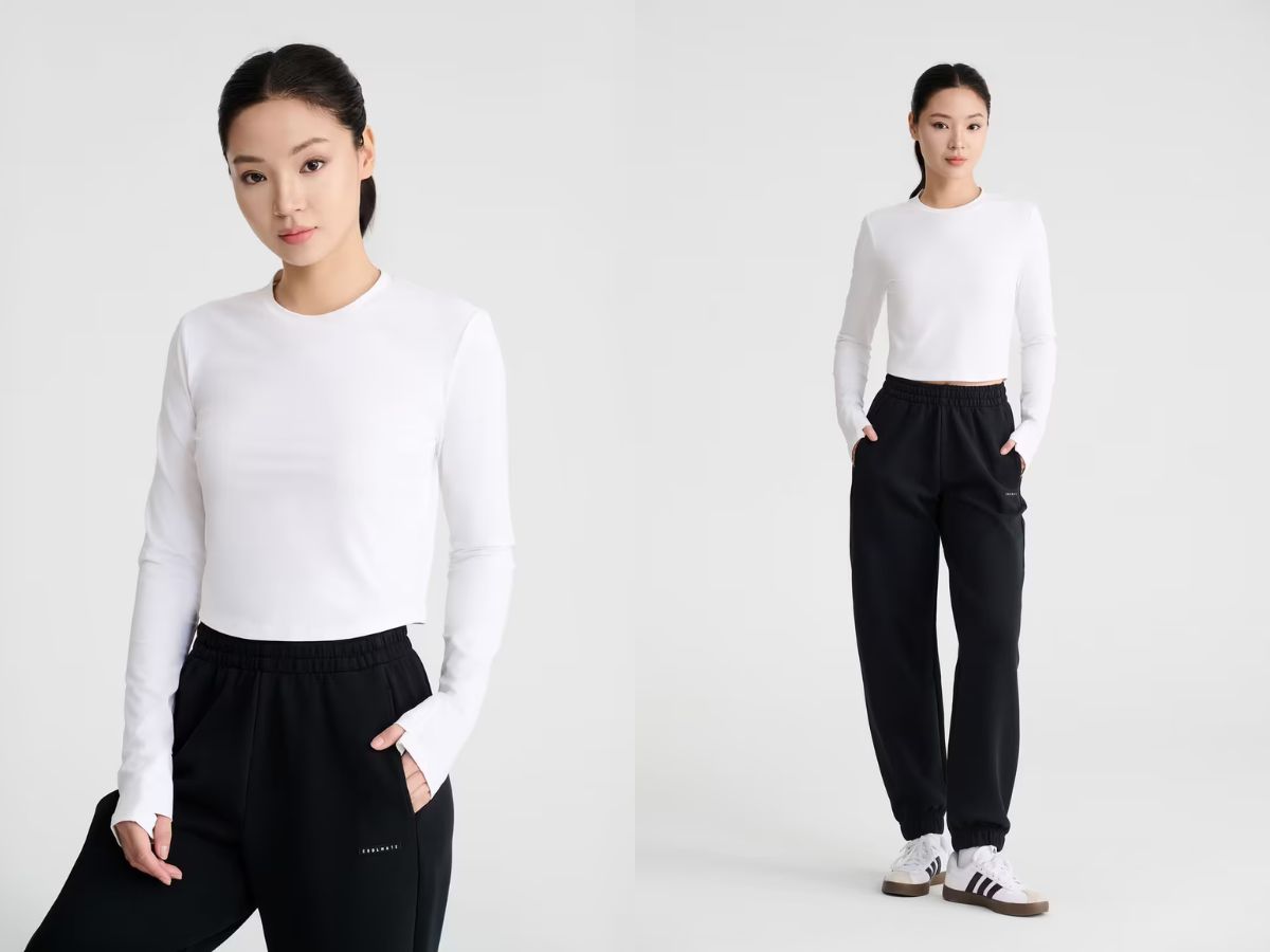 Sản phẩm Áo dài tay thể thao nữ Croptop Flex