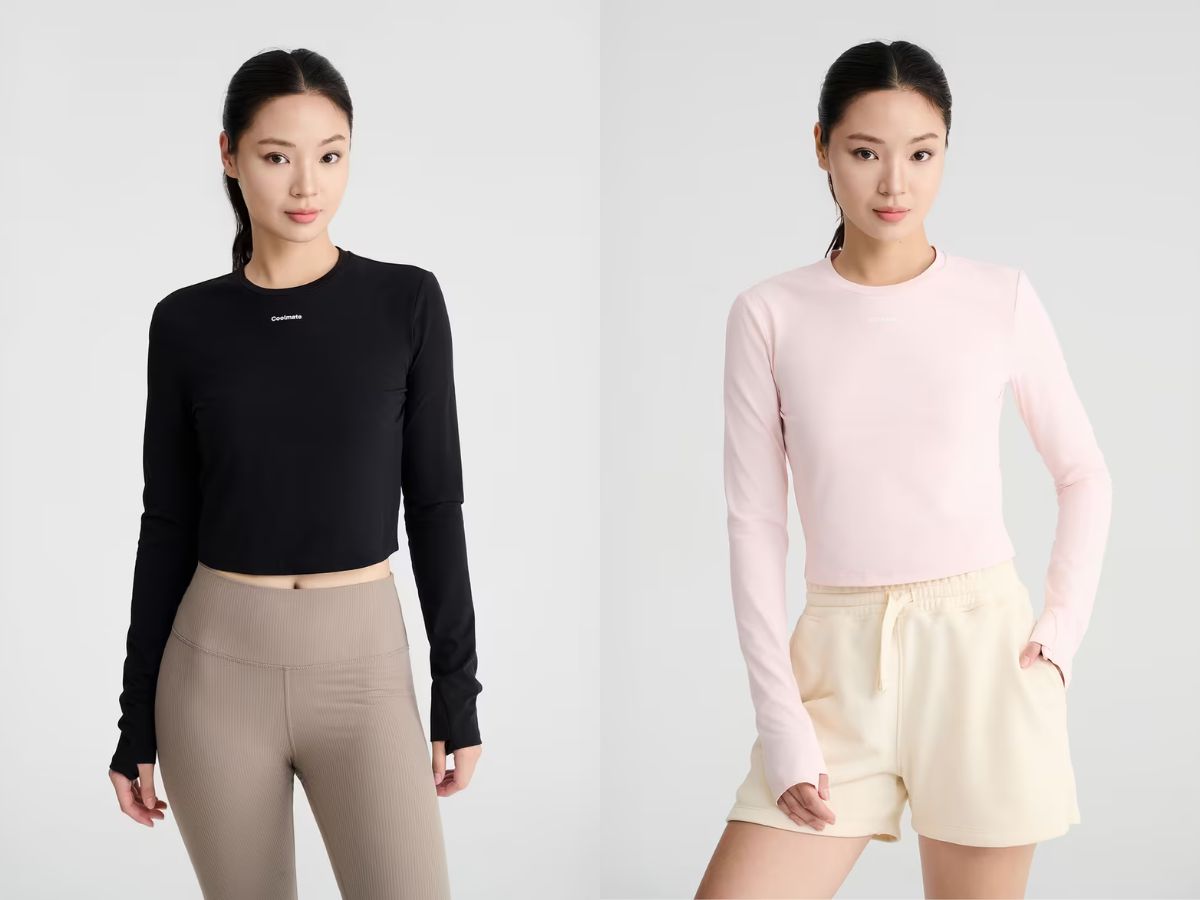 Sản phẩm Áo dài tay thể thao nữ Croptop Flex
