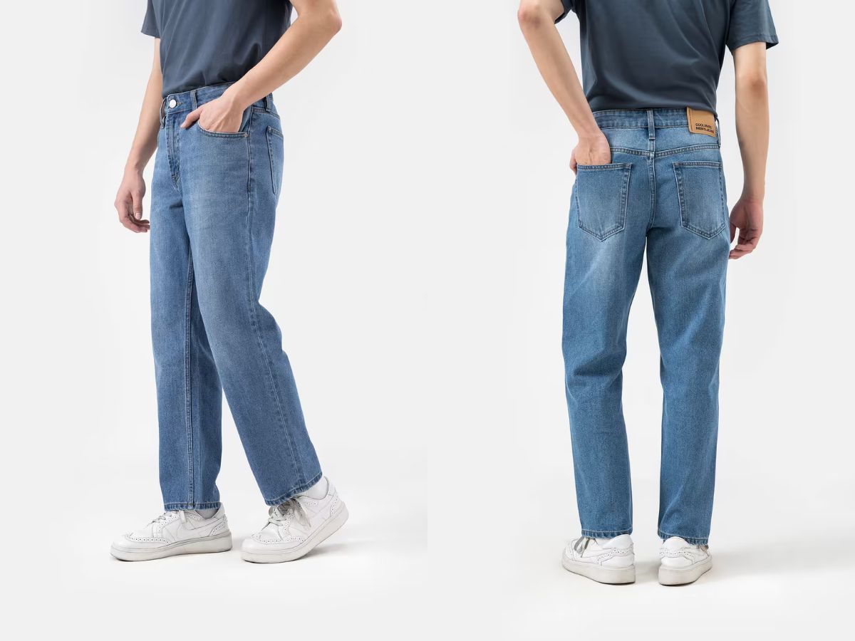 Sản phẩm Quần Jeans Nam Basics dáng Straight