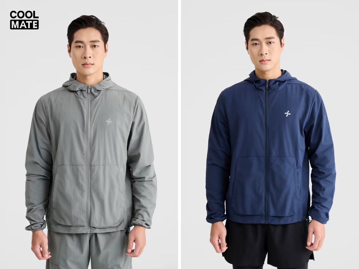 Áo khoác dù Coolmate chất lượng, đa dạng màu sắc