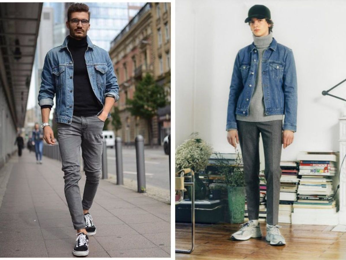 Phong cách lịch lãm hơn với áo len cổ lọ/cổ tròn