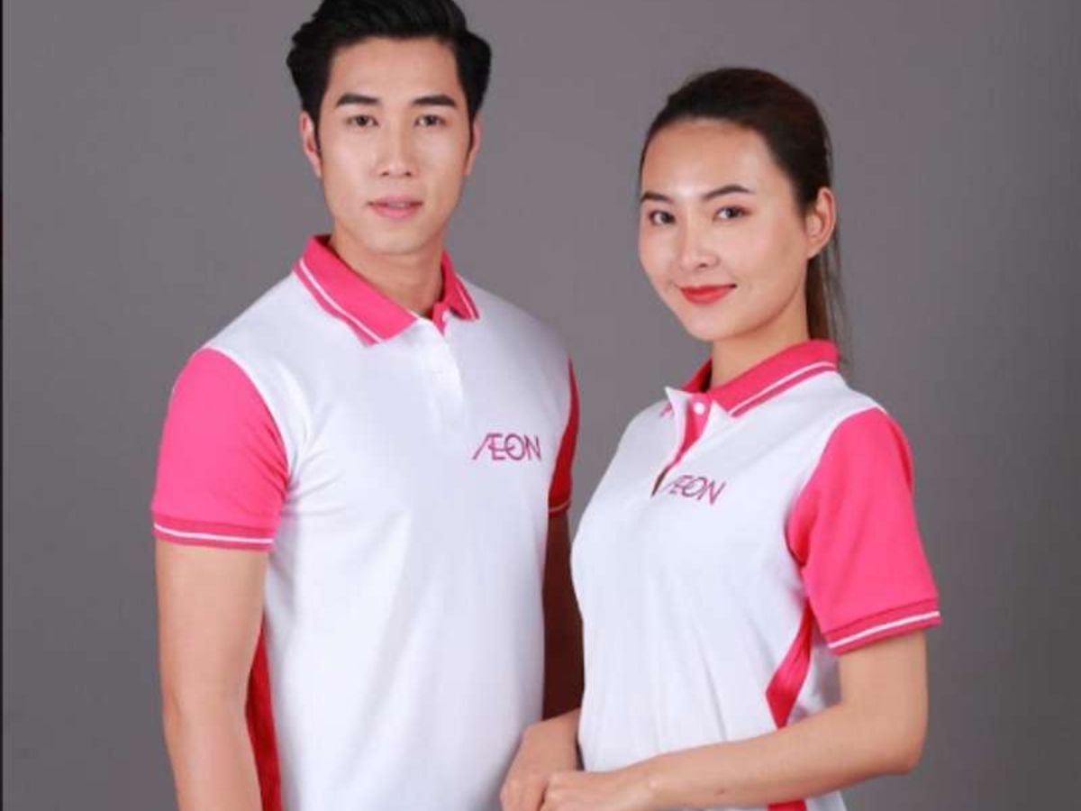 Polo thuộc top mẫu đồng phục Aeon thường gặp