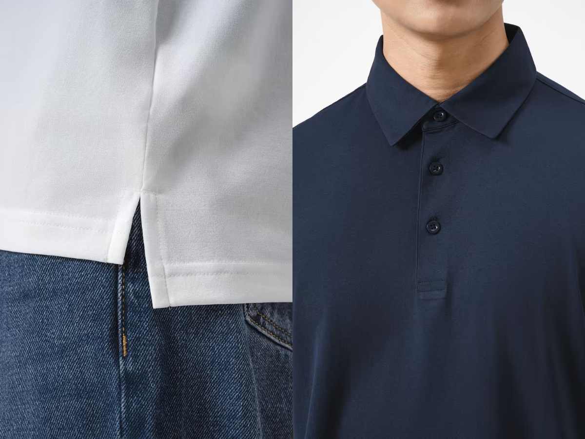 Áo Coolmate sử dụng chất liệu vải cotton compact