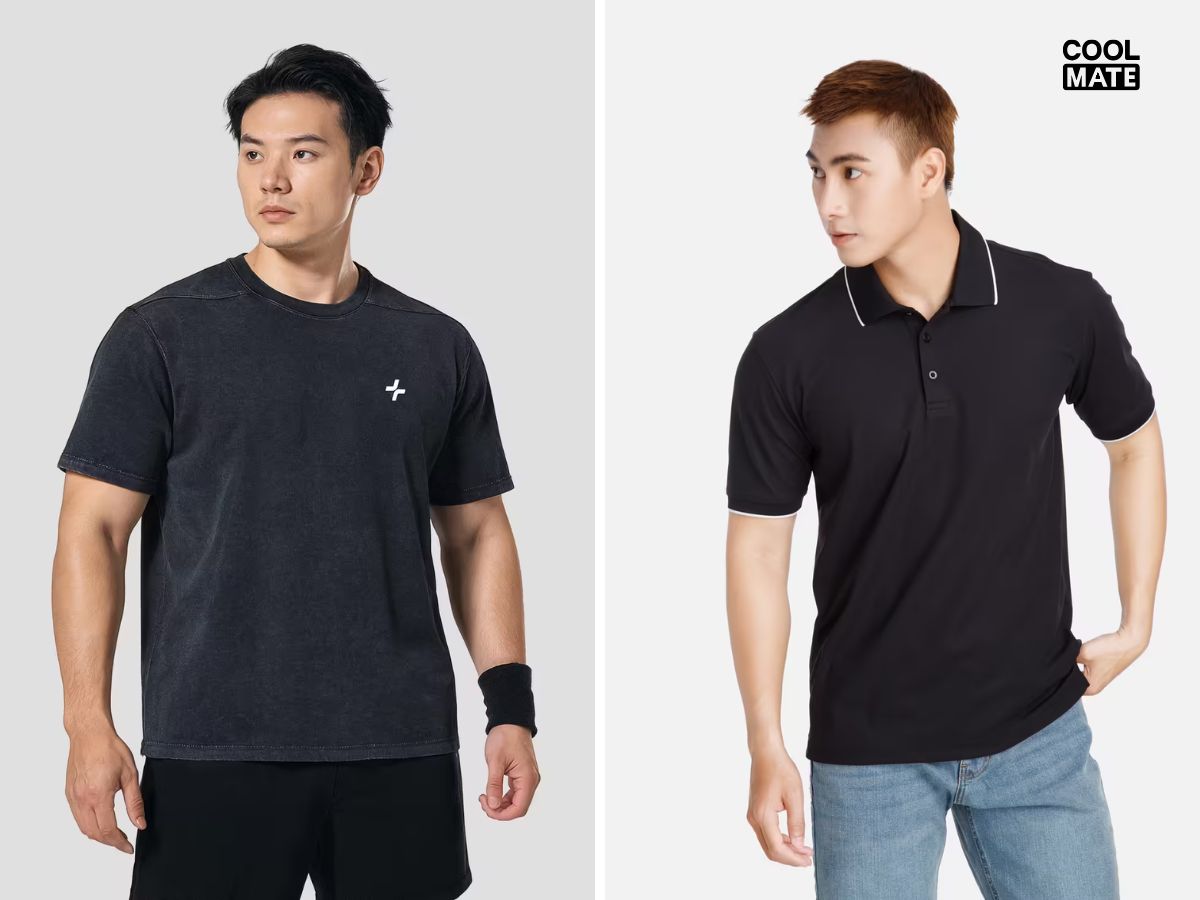 Tham khảo thêm mẫu áo polo, áo thun từ Coolmate